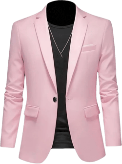 Casual Business Men's Blazer Groom Wedding Gown Blazers for Men Suit Tops Jacke Coat Solid Color Suit Jacket X-Large A