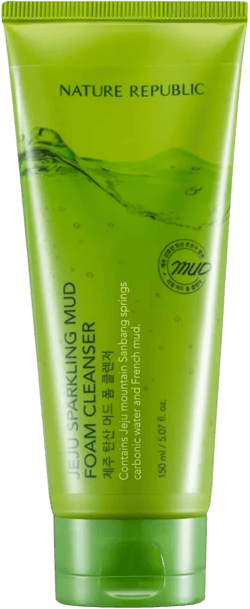 Nature Republic Jeju Sparkling Mud Foam Cleanser, 150 Gram