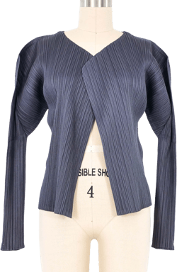Issey Miyake Pleats Please Graphite Plisse Jacket