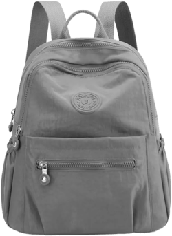 Mini Nylon Women Backpacks,11L Small Ladies backpacks Casual Lightweight Women Shopping Travel Daypack (Grey)