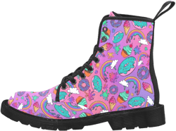 Sugar Rush Rainbow - Women's Ollie Combat Boots (US 6.5-12)