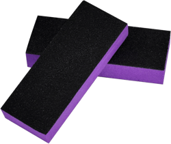 2 Pack Buffer Block, Professional Manicure Tools Kits, 100/180 Grit, Black Nail Pedicure File and Sanding Buffing Grinding Plisher File