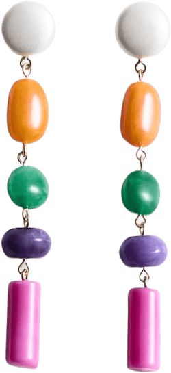 Beaded drop earrings