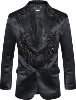 Lux Vine Satin Blazer