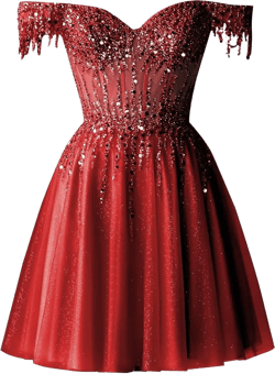 Sequin Tulle Homecoming Dresses Short Prom Dresses for Teens Off Shoulder Sparkly Mini Dress 20 Wine Red