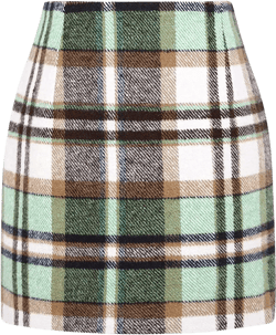 Plaid Skirt for Women Plus Size Fall Skirt Dark Plaid Skirt Plus Size Green Plaid Skirt Plaid Shirt Skirts for Women
