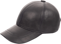 Zessano Genuine Leather Unisex Baseball Cap - 100% Sheep Leather Mens and Womens Baseball Cap with Adjustable Back Strap
