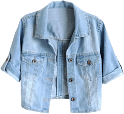 TRENDY XU Women Summer Short Sleeve Blue Denim Jacket Short Cropped Sunscreen Shawl