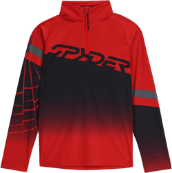 Spyder Toddler Boy's Incline Half Zip Ski Base Layer Sweater Jacket X-Large Spyder Red
