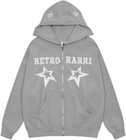Men Hoodie Letter Hooded Cardigan Sweaters Menswear Hooded Jacket