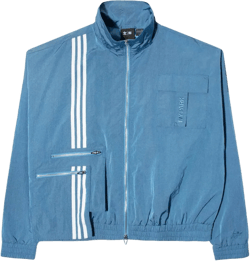 adidas UNISEX IVP NYLON TRACK JACKET, BLUE Small Blue