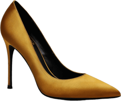 MOOMMO Women Satin High Heel Pumps Pointed Toe Sexy Stilettos 4 inch Slip On Formal Dress Shoes for Ladies Wedding Party Evening Work 4-13 M US 9.5 Satin-yellow