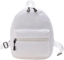 Cute Mini Backpacks for Women Nylon Female Bag Animal Printing Small Feminina Backpack Knapsack (white) White