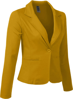 J. LOVNY Womens Casual Work Office One Button Tailored Blazer Office Jacket