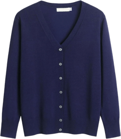JOFOW sueters de Mujeres Casuales Womens Lightweight Cardigan Cardigan for Dress Womens Lightweight Sweaters Dark Blue #1 X-Large