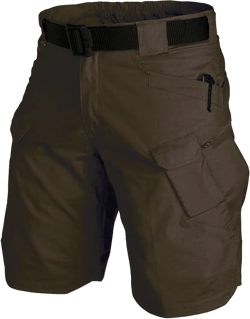 Tactical Cargo Short Men Workout Urban Casual Shorts Outdoor Hiking Fishing Muti-Pocket Short (No Belt) XX-Large A01# Coffee
