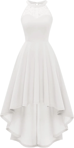 Bbonlinedress Womens Cocktail Dress Hi Lo Formal Evening Party Wedding Guest Bridesmaid Dresses XX-Large Hi-lo Ivory