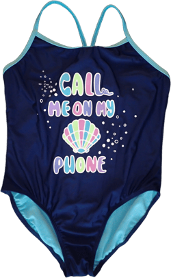 Shell Phone One Piece Swimsuit