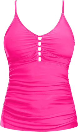 Ocean Blues Women's Retro Tankini Swimsuit Shirring Tummy Control Tankini Top Only : Clothing, Shoes & Jewelry