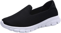 Women's Walking Shoes Slip on Fashion Sneaker with Support Flats