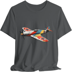 x_WWII Spitfire Aviation T-Shirt – Vintage Fighter Plane Graphic Tee | Premium Cotton