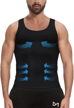 MEETYOO Slimming Undershirt Shapewear Gynecomastia Compression Shirt Men Body Shaper : Clothing, Shoes & Jewelry