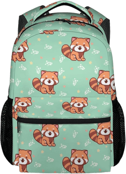 Red Panda Backpack for Girls Boys, 16 Inch School Bookbag with Adjustable Straps, Travel Bag Durable, Lightweight, Large Capacity Red Panda1