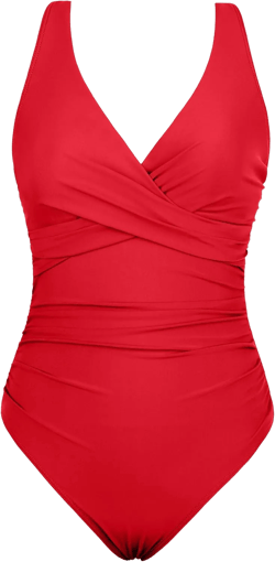 Hilor Women's Underwire One Piece Swimsuits Twist Front Ruched Tummy Control Bathing Suits Crossback Swimwear at Amazon Women’s Clothing store