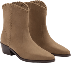 Leather ankle boots