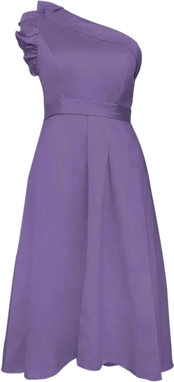 Womens One Shoulder High Low Elegant Evening Gown with Pocket Satin A Line Formal Midi Wedding Guest Dress 0 Grape Purple
