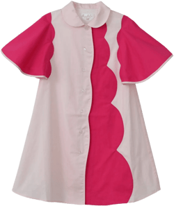 Lulu dress (blush pink/hot pink)