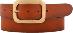 Jodi | Statement Buckle Classic Leather Belt
