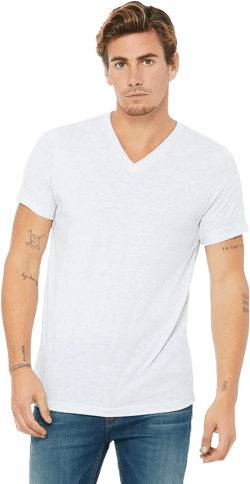 Bella Canvas Mens V-Neck T-Shirt, Unisex Short Sleeve Tee, Multipack of 1I3I6I10 1 X-Large