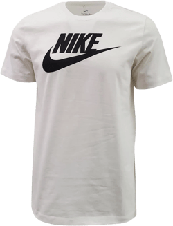 Nike Sportswear Mens Graphic T Shirt (Large, White/Black)