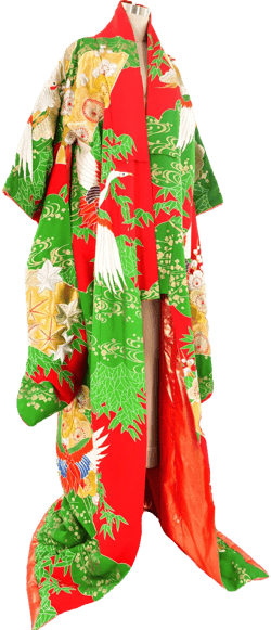 Heavily Embroidered Wedding Kimono
