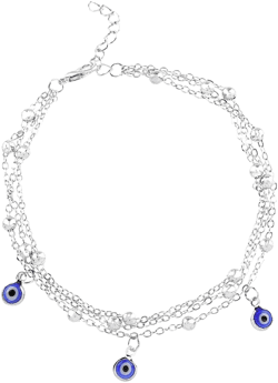 Aukmla Boho Bead Layered Ankle Bracelet Pendant Anklets Chain Beach Foot Jewelry for Women