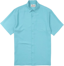 Kahala Men's Kapena Shirt, Regular Fit Short Sleeve Button Down Casual Top
