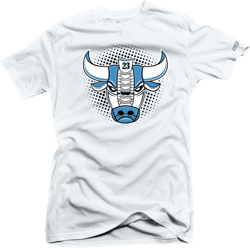 SNELOS Shirt to Match Jordan Bull Match All Sneaker Tees X-Large ( Bull Unc Blue ) White