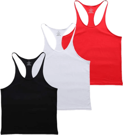 Muscle Alive Blank Bodybuilding Stringer Tank Tops Men Cotton