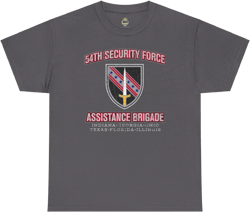 54th SFAB National Guard Insignia - Unisex Heavy Cotton Tee