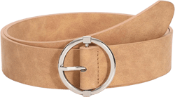 XZQTIVE Women Belts for Jeans Dress Casual Women Leather Belts with O-Ring Buckle 1.42" Width Plus Size Ladies Waist Belts