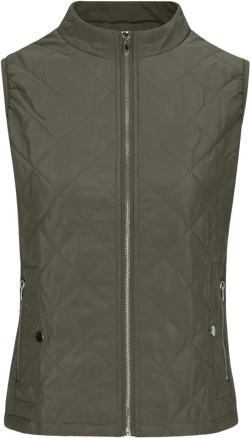 Women's Fall Winter Vest Zip Up Quilted Jackets Sleeveless Winter Coats Stand Collar Athletic Vest for Hiking Running