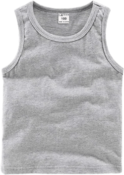 Ding Dong Baby Kid Boys Summer Cotton Casual Tank Tops Vest Sleeveless Tees （Navy,9-10T）