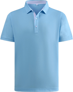 Mens Polo Shirts Performance Moisture Wicking Mens Golf Shirt Solid Color Short Sleeve Breathable Golf Shirts Medium Light Blue