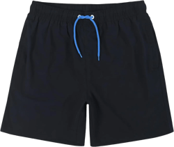 JOYSON Mens Swim Trunks Quick Dry Swim Shorts with Mesh Lining Solid Color Swimwear Bathing Suits A10-dark Blue Large