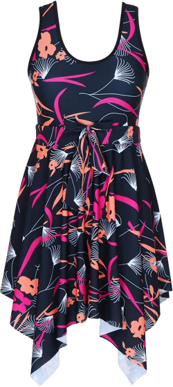 DANIFY Women's Plus Size Swim Dress Tummy Control Swimdress Cover Up Swimwear Retro Skirted Swimsuit One Piece Bathing Suit at Amazon Women’s Clothing store