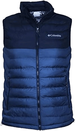 Columbia Mens White Out Omni-Heat Puffer Vest (as1, alpha, m, regular, regular, Collegiate Navy/Blue/Grey 432)