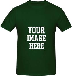 Custom Tshirt Design Your Own Customizable Short Sleeve Shirts Unisex, Personalized Cotton t-Shirts Dark Green1 3X-Large