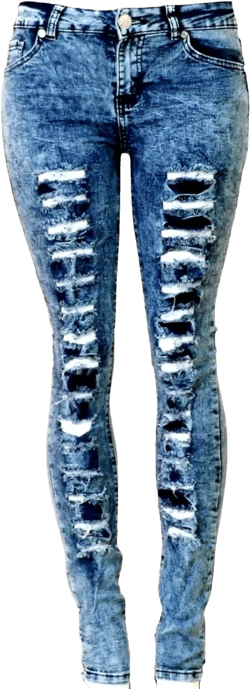Womens Acid Blue Denim Jeans Destroy Skinny Ripped Distressed mid Rise Stretch Pants 7 Diamante Yc76r