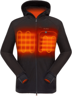 IHAYNER Hooded Women's Slim Fit Heated Jacket with Battery Pack for Winter Lightweight Waterproof Rechargeable Warm Coats